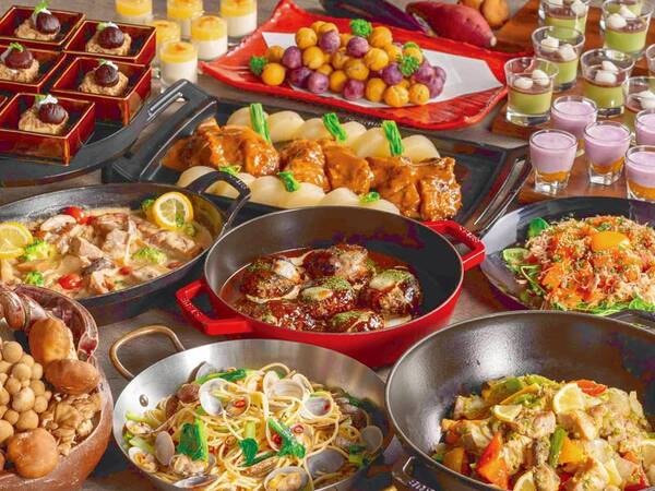 【夕食ビュッフェ・秋メニュー例】阿蘇の味覚大集合！

