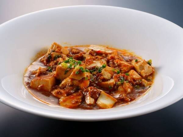 【夕食バイキング】シェフ特製麻婆豆腐は阿蘇の名水で作った地元の豆腐を使用