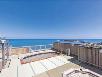 青島グランドホテル／【展望露天風呂/輝潮】畳敷きでとろとろの美肌の湯を満喫