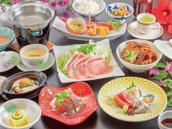 【黒豚しゃぶしゃぶ会席/一例】