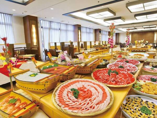 【飲み放題付き!バイキング/例】夕食・朝食はバイキングまたは会席のご提供となります。※宿お任せ