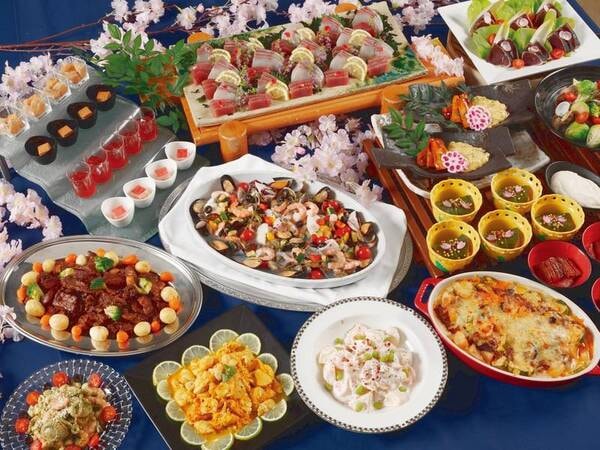 夕食バイキング/例（春のバイキングイメージ）