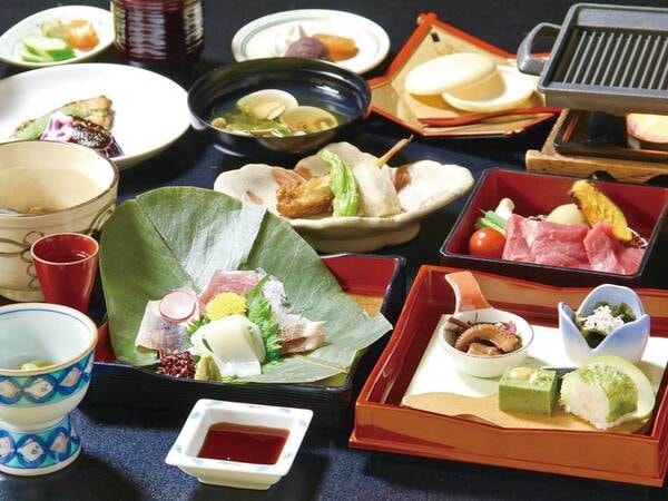 【金目鯛・アジ・お肉!伊豆づくし会席/例】