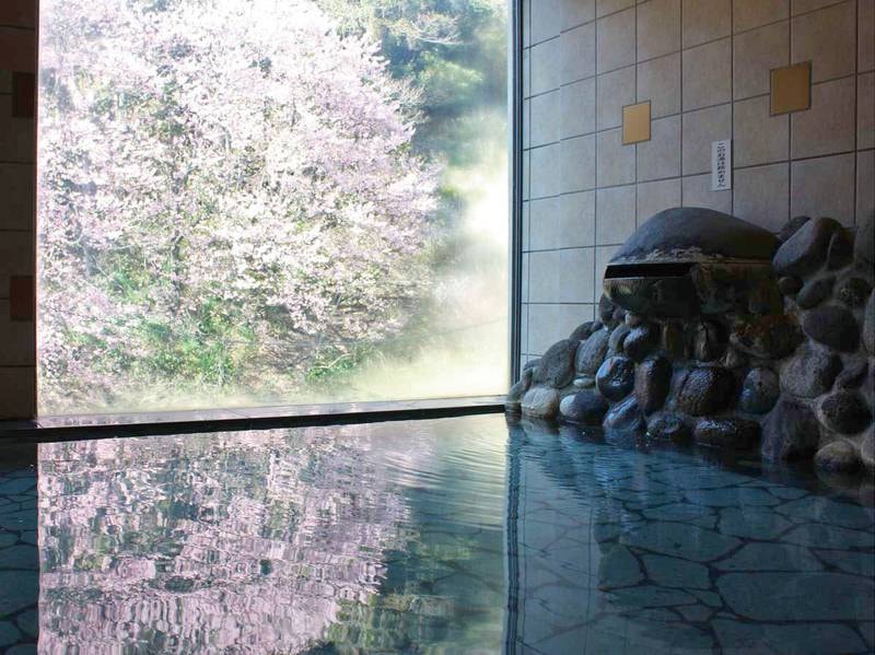 【庭園風呂】自然溢れる日本庭園、ハーブガーデンを一望
