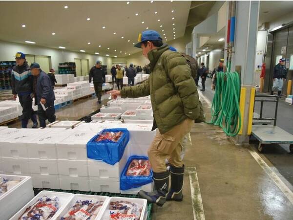 【市場】社長自ら仕入れる鮮魚