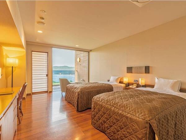 オーシャンビュー露天風呂付客室[洋室]/写真は一例