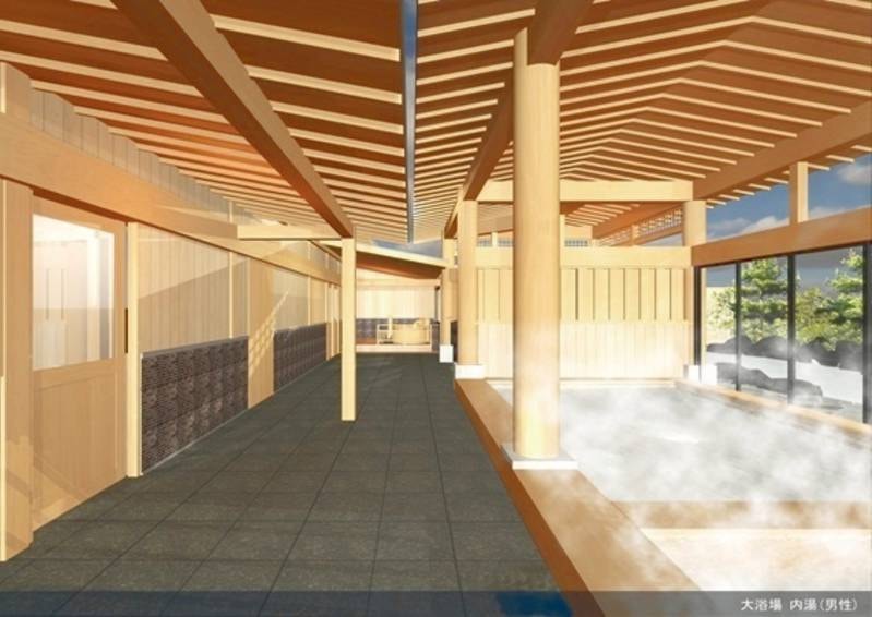 大浴場　改装後パース