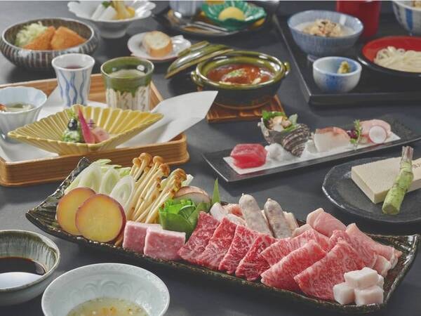 【お肉の溶岩焼きをメインとした会席料理】