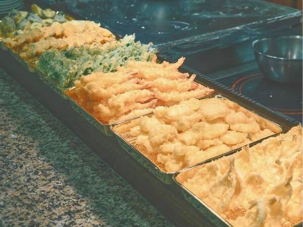 【夕食/例】揚げたての季節の天ぷら