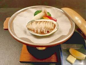 鮑のバター焼き/例