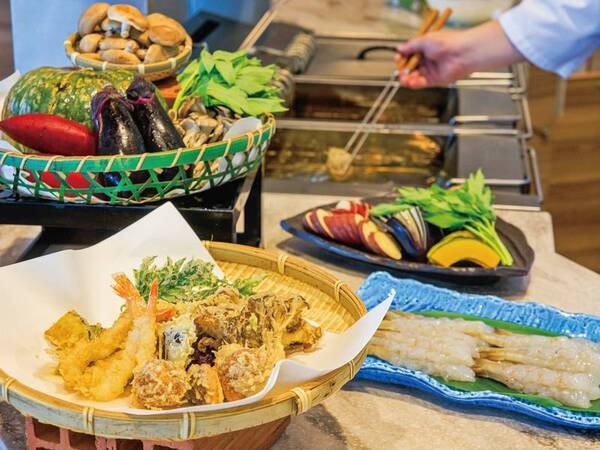 【夕食ビュッフェ/例】季節を味わう天ぷらビュッフェ