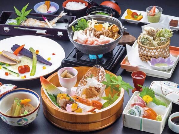 【夕食/例】宿名物の秘伝味噌で仕上げた『山賊鍋』が愉しめる
