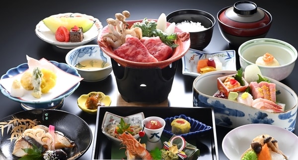 【上州牛の一人鍋付会席/例】おいしさにこだわる手作り会席