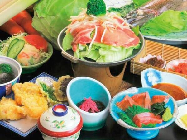 【和会席/一例】嬬恋高原キャベツと上州もち豚陶板焼きがメインの会席(メニューは変更の場合あり)