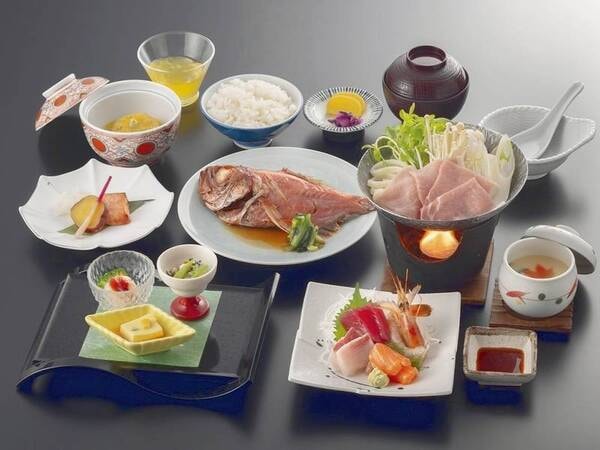 【夕凪会席/例】金目鯛の姿煮が1人1尾付