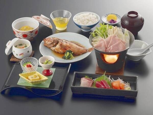 【さざ波会席/例】カサゴの煮付けがメインのお手軽会席