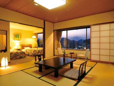 【和洋室/例】人気の約54平米の広々和洋室(2ベッド+和室10畳)