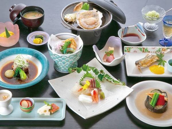 【夕食/例】駿河湾の海の幸と季節の地元食材を使用した会席をご用意