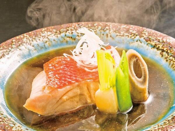 金目鯛・旬魚6点盛/夕食一例