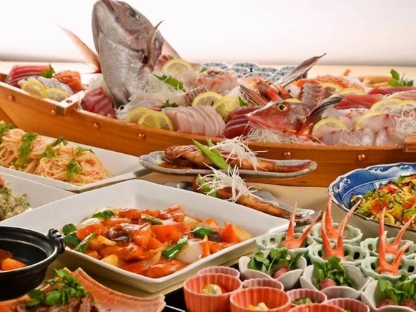 【夕食/例】バイキングにて♪
