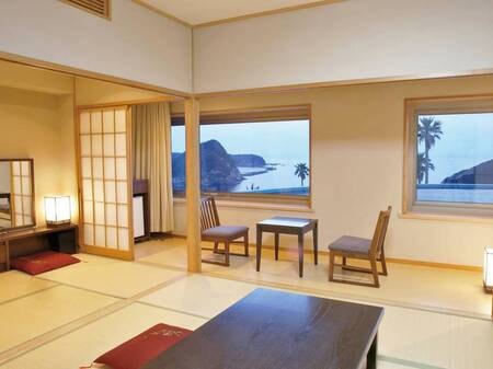 【夕食/例】オーシャンビュースタンダード和室【禁煙】１０畳＋次の間４畳
