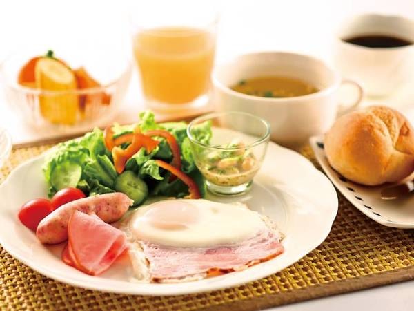 【朝食/洋食の例】和食または洋食をグループ毎に選択