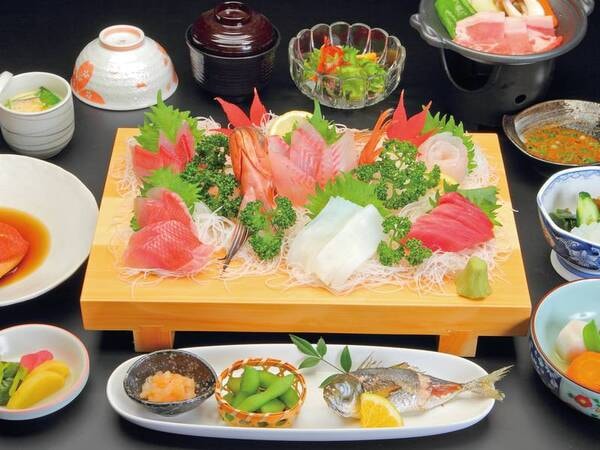 お気軽！お造り板盛＆金目鯛会席/例