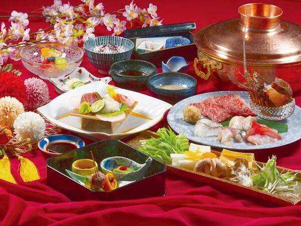 選べるグレードアップ和懐石(しゃぶしゃぶ懐石)/例※時季・仕入れにより変更の場合あり