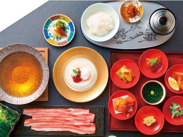 ◆九州の季節の食材で華やぐカジュアル会席◆黒豚のとろろ鍋をメインに、素材の持ち味を活かした和を愉しむカジュアルコース