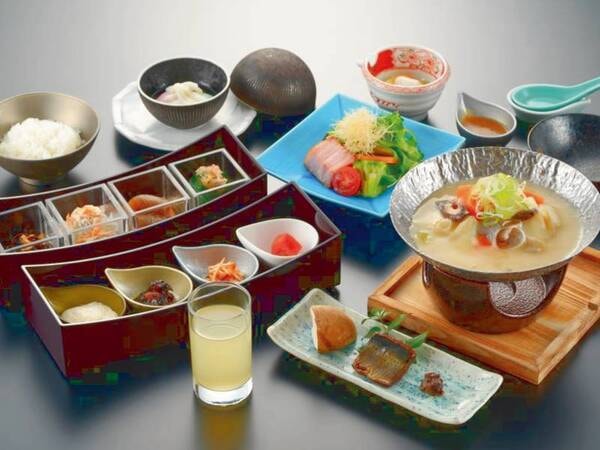 【朝食/例】地産地消食材をふんだんに使用した和食膳
