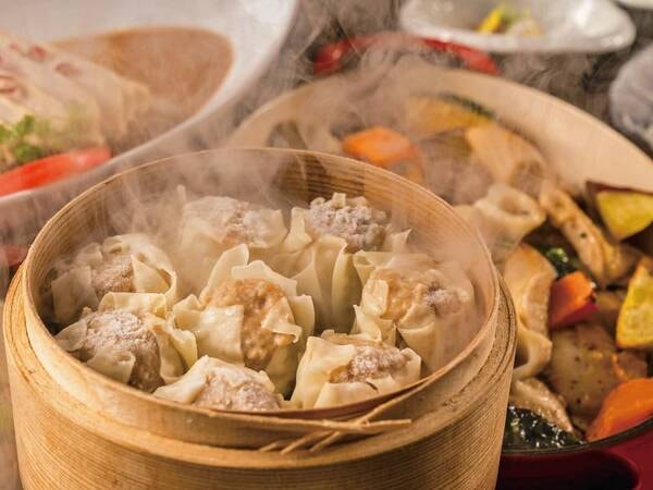 【湯けむりビュッフェ】別府名物!温泉蒸し/一例
