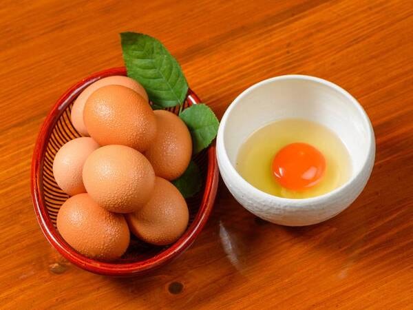 【朝食/一例】　こだわり卵は別府の「蘭王」を使用