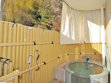 【山側眺望・露天風呂付和洋室/例】24時間お部屋で温泉をひとり占め！