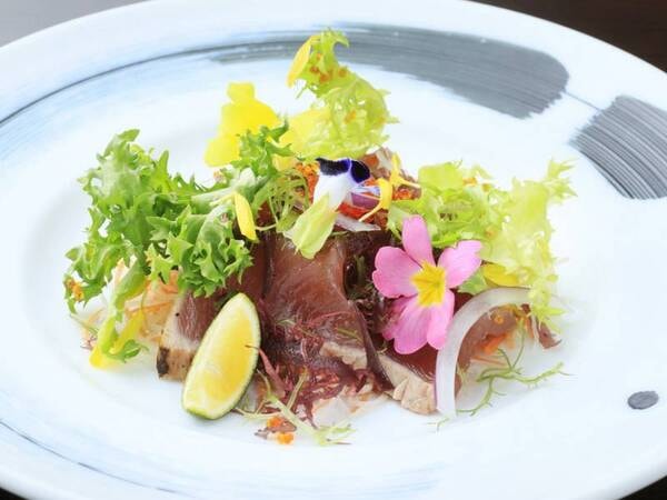 【夕食/洋皿】旬の魚を用いたカルパッチョ/一例