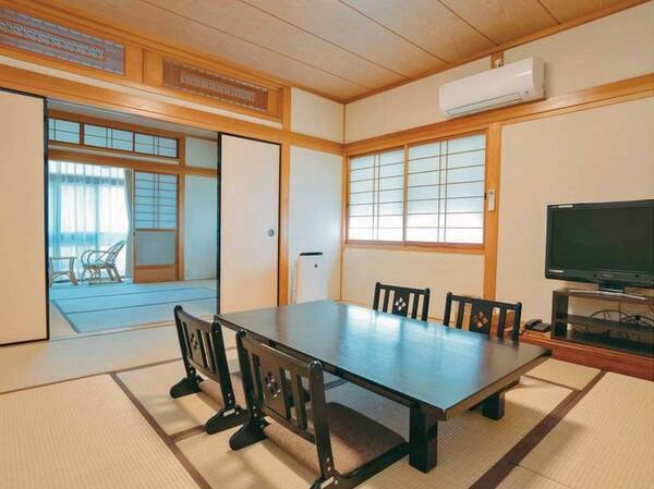【和室14畳】8畳のお座敷と6畳の寝室/一例