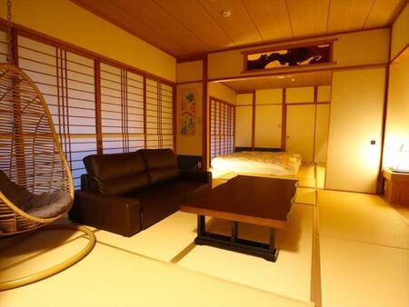 【内湯・露天付離れ】８畳＋８畳＋板の間/例