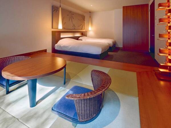 半露天付特別室【南館スイート101　紅】　ベッドルーム/例