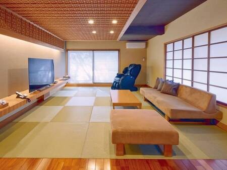 半露天付和洋室【南館スイート202　和】　リビング/例