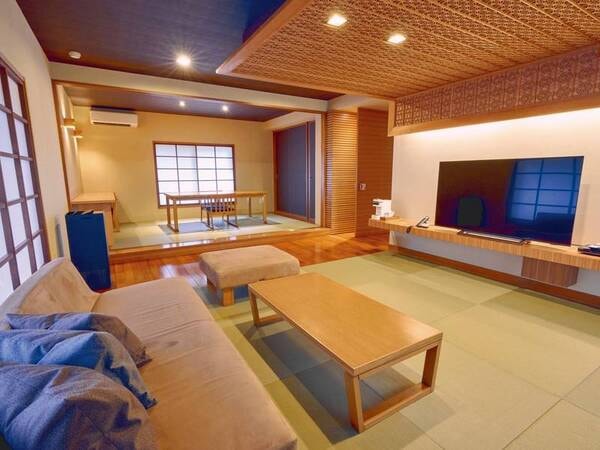 半露天付和洋室【南館スイート202　和】　リビング/例