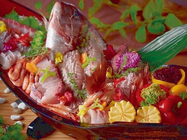 地元水揚げ 地魚のお造り5種※イメージ
