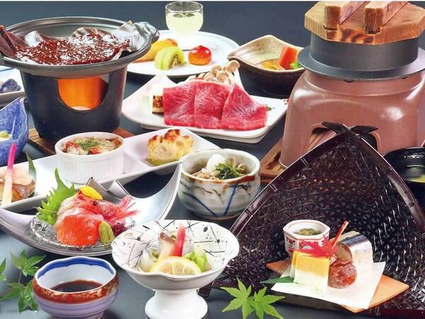 [錦]《黒毛和牛》季節会席/秋の料理一例