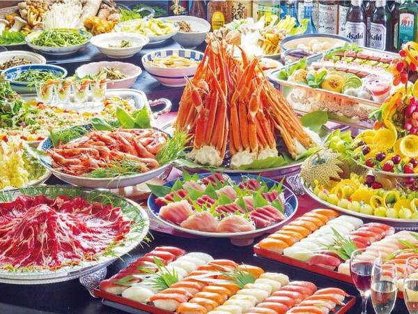 蟹付きバイキング