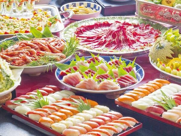 4/4まで限定の和洋中バイキング！あったかしゃぶしゃぶやお寿司、信州蕎麦などをお楽しみください。