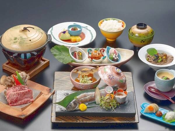 信州プレミアム牛など信州食材にこだわった野遊び膳/例