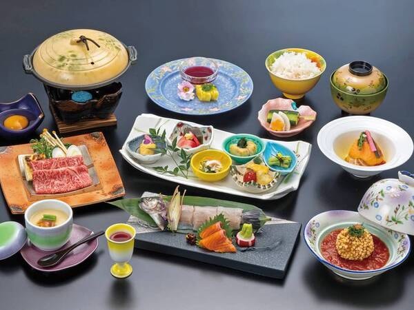 信州プレミアム牛など信州食材にこだわった野遊び膳/例