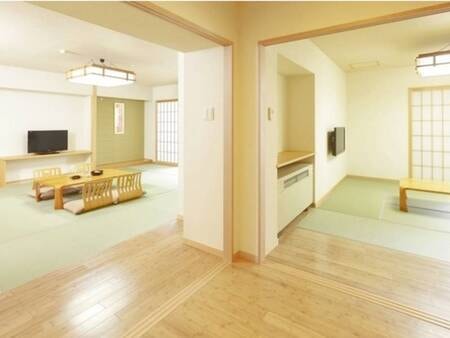 ★かぞくスイート和室2間（風呂付）一例