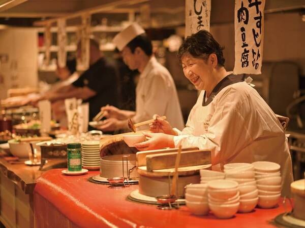 【お手前料理と6つのかまど料理付プラン/例】お手前料理のほか、6つのかまど料理が食べ放題!