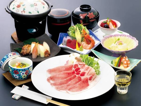 【特得プラン/例】麓山高原豚しゃぶしゃぶがメインの和食膳
