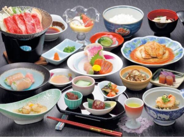【奥会津会席プラン/例】南会津の自然を愛でながら 四季折々の旬の素材を生かした色とりどりの会席料理を堪能できる