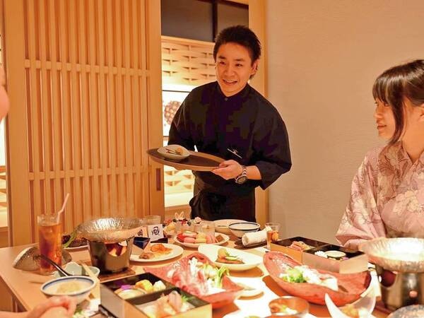 ■ダイニング瀧川■お手前料理にプラスしてハーフバイキングも愉しめるお食事スタイルです